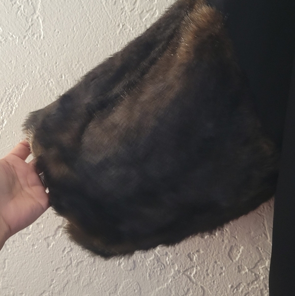 Zara Faux Fur Sleeve Top Size Small - Picture 3 of 7